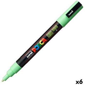 Marcador Posca Pc-3m 6 Unidades Verde Claro