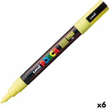 Marcador Posca Pc-3ml Amarillo 6 Unidades