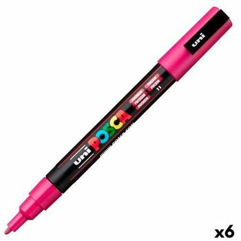 Marcador Posca Pc-3m Fucsia (6 Unidades)