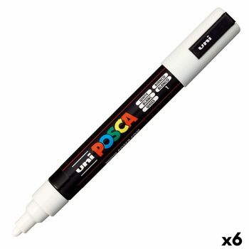 Rotuladores Posca Pc-5m Blanco (6 Unidades)