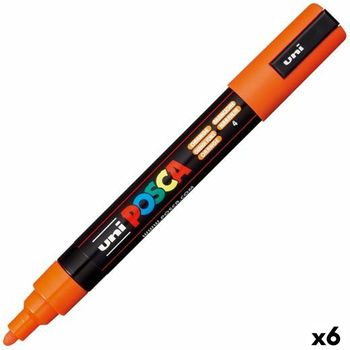 Rotuladores Posca Pc-5m Naranja (6 Unidades)