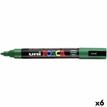 Rotuladores Posca Pc-5m Verde (6 Unidades)