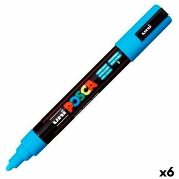 Rotuladores Posca Pc-5m Azul Claro (6 Unidades)