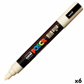 Rotuladores Posca Pc-5m Marfil (6 Unidades)