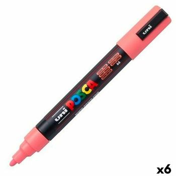 Marcador Posca Pc-5m Rosa (6 Unidades)