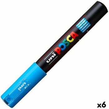 Rotulador Posca Pc-1m Azul Azul Claro (6 Unidades)