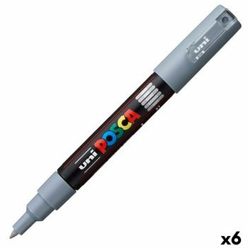 Rotuladores Posca Pc-1m Gris (6 Unidades)