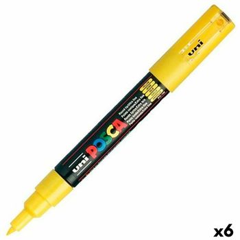 Marcador Posca Pc-1m Amarillo (6 Unidades)