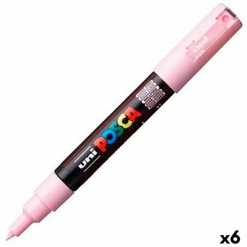 Rotulador Posca Pc-1m Rosa Claro (6 Unidades)