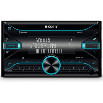 Sony Dsx-b700 Receptor Multimedia Din Doble Bluetooth 4x55w Para El Coche Con Control Por Voz Extrabass Usb Aux