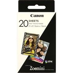 Papel Fotografico Canon Zp-2030 20 Hojas Zink Para Zoemini