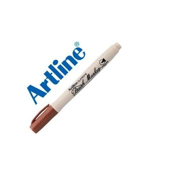 Rotulador Artline Supreme Brush Pintura Base De Agua Punta Tipo Pincel Trazo Variable Marron