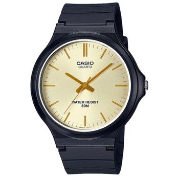 Reloj Anal?gico Casio Collection Men Mw-240-9e3vef/ 48mm/ Negro Y Dorado