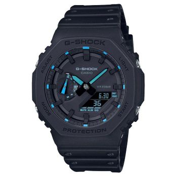 Reloj Analógico Digital Casio G-shock Trend Ga-2100-1a2er/ 49mm/ Negro Y Azul