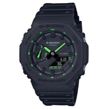 Reloj Analógico Digital Casio G-shock Trend Ga-2100-1a3er/ 49mm/ Negro Y Verde