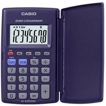 Calculadora De Bolsillo Casio Hl-820ver/ Azul