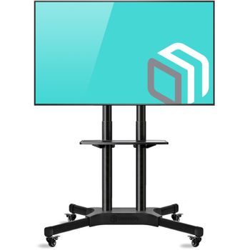 HOLMIOS Soporte de TV pared con Brazo Extra Largo 43 – 80 pulgadas - VESA  800x400 – Máx. 50kg - Inclinación, Oscilación y Ajuste de Distancia - Negro