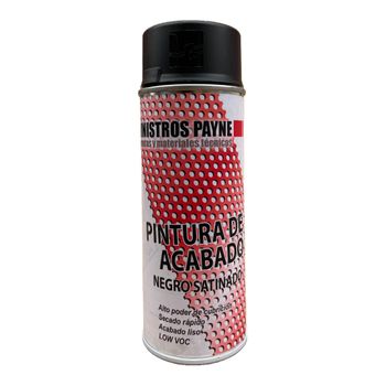 Pintura En Spray Para Exteriores Suministros Payne - Negro Satinado