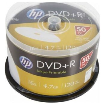 Hp Dre00026wip-3 Dvd+r Print 16x/ Tarrina-50uds Dvd Grabador