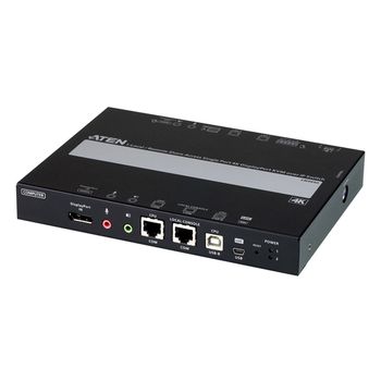 Aten 1 Switch Kvm A Través De Ip Displayport 4k De Un Solo Puerto Para Acceso A Recurso Compartido Local/remoto