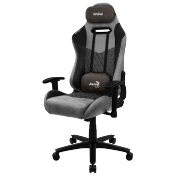 Aerocool Duke, Silla Gaming, Aerosuede Transpirable, Respaldo Ajustable, Negro