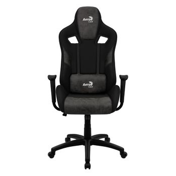 Aerocool Count Silla Gaming, Aerosuede Transpirable, Respaldo Ajustable, Negro