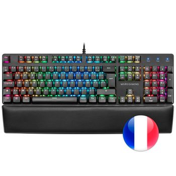 Mars Gaming Mk5rfr, Teclado Mecánico Rgb, Switch Outemu Sq Rojo, Idioma Francés