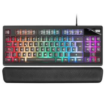 Mars Gaming Mkaxes Teclado Compacto Tkl H-mech, Negro, Idioma Español