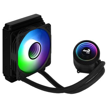 Aerocool Miragel120 Negro, Refrigeración Líquida Cpu, Ventilador 12 Cm Argb, Tdp 200w