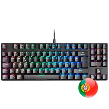 Mars Gaming Mkrevoprorpt Negro, Teclado Rgb, Switch Outemu Pro Rojo, Idioma Portugués