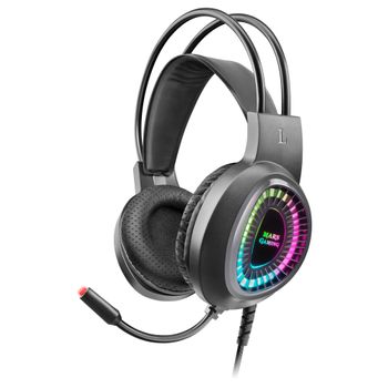 Mars Gaming Mh220, Cascos Gaming Argb Superbass, Micrófono Flexible, Ultraligero