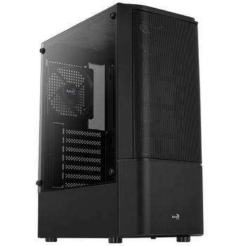 Aerocool FALCONV2BK Caja PC ATX Frontal Mesh Cristal Templado 4  Ventiladores ARGB 12cm Negro