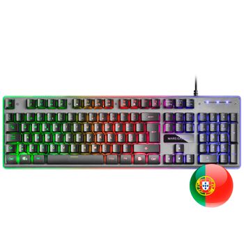 Teclado Mecánico con layouten Inglés/Portugués Mars Gaming MRK0PORTU, con  prestaciones gaming de alta calidad