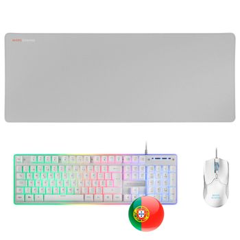 KIT TECLADO RATON Y ALFOMBRILLA MARS GAMING - Spainfy