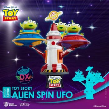 Figura Disney Toy Story Diorama Stage Alien Spin Ufo