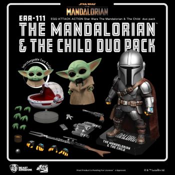 Figura The Mandalorian & The Child Star Wars Egg Attack