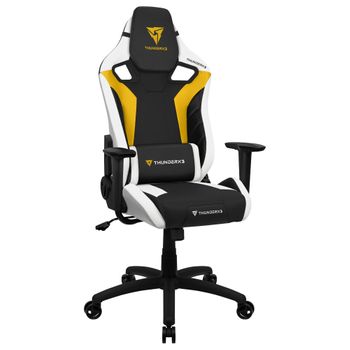 Thunderx3 Xc3by, Silla Gaming De Escritorio Ergonómica + Cojines Ajustables, Amarillo