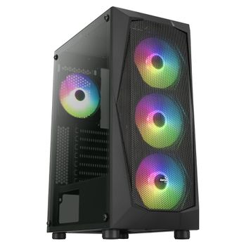 Caja PC ATX Aerocool GENESISV2BK, Panel Frontal LED ARGB