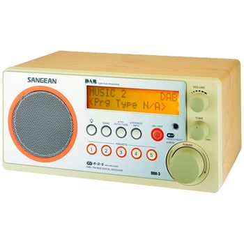 Receptor Radio Dab / Fm / Rds Sangean Ddr-3 Caja De Madera