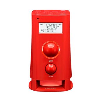 Sangean K-200 Rojo Radio Despertador Digital Am Fm Pantalla Lcd 2.5''