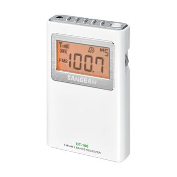 Sangean Pocket 160 White / Radio Fm Am Portátil