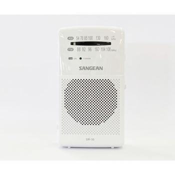 Sangean Sr-35 Blanco/ Radio De Bolsillo Fm/am/altavoz Integrado/toma Auriculares