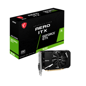 Vga Msi Gtx 1630 Aero Itx 4g Oc,nv,gtx1630,4gb,gddr6,64bit,dvi+hdmi+dp,1 Ventilador