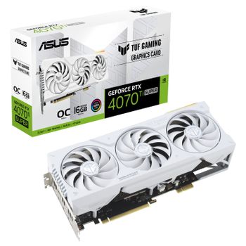 Asus Tuf Gaming Tuf-rtx4070tis-o16g-btf-white Nvidia Geforce Rtx 4070 Ti Super 16 Gb Gddr6x