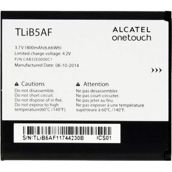 Batería Alcatel Tlib5af De 1800 Mah