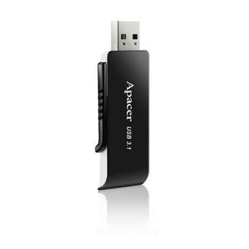 Pendrive Apacer Ah350 128gb Black - Usb 3.1 - Compatible Win