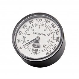 Lezyne 220 Psi Gauge 2.5\" Black/silver