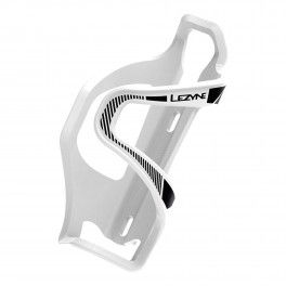 Lezyne Portabidon Flow Cage Sl Carga Lateral Derecha Blanco