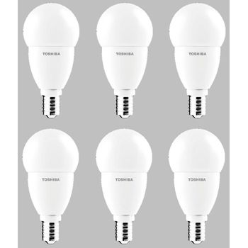 Pack 6x Mini Globo Led E14 6w Cálida