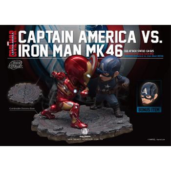 Figura Capitan America Y Iron Man Mk46 Capitan America Civil War